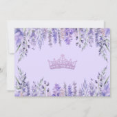 Invitation Quinceañera Fleur Princesse Violet (Dos)