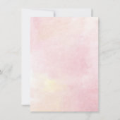 Invitation Quinceanera florale moderne 15e anniversaire rose (Dos)