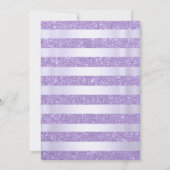 Invitation Quinceanera florale violette (Dos)