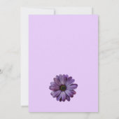 Invitation Quinceanera florale violette (Dos)
