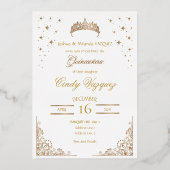 Invitation Quinceanera Foil (Recto)