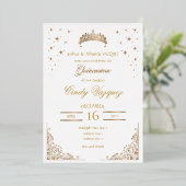 Invitation Quinceanera Foil (Debout devant)