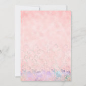 Invitation Quinceanera Iridescente Blush Rose Dancing Girl (Dos)