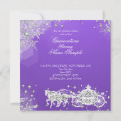 Invitation Quinceanera Masquerade Magique Princesse Carrie 2 (Dos)