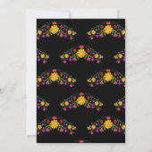 Invitation Quinceanera Mexicaine Fiesta Black Princesse robe (Dos)