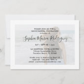 Invitation Quinceañera minimaliste photo superposition 15e an (Dos)