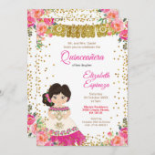 Invitation Quinceanera Mis (Devant / Derrière)
