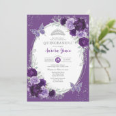 Invitation Quinceañera Mis Quince 15 Anos (Debout devant)