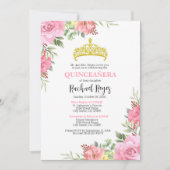 Invitation Quinceañera Modèle de l'invitation (Devant)
