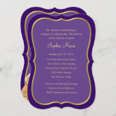 Invitation Quinceanera N'importe quelle couleur avec une conc (Devant / Derrière)