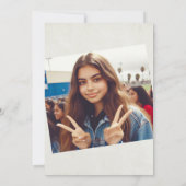 Invitation Quinceañera noire et verte (Dos)