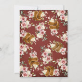 Invitation Quinceañera Occidentale de Bourgogne - 15e anniver (Dos)