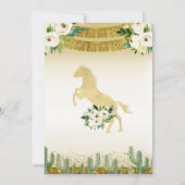 Invitation Quinceañera Or Blanc Miss Mexicaine Quince (Dos)