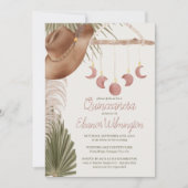 Invitation Quinceanera Ouest Pampas Russe Boho Grass (Devant)