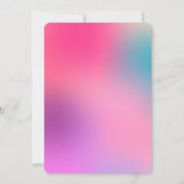 Invitation Quinceañera Papel Picado Fun Gradient Argent Rose (Dos)