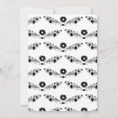 Invitation Quinceanera papillon noir et blanc 15e anniversair (Dos)