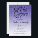 Invitation Quinceañera Parties scintillant Bleue Royale 15e a<br><div class="desc">Une parties scintillant bleue royale moderne et séduisante ombre design Quinceañera 15 anniversaire invitation présente le texte "Mis Quince" en noir chic manuscrit calligraphie. Parfait invitation à la fête du 15ème anniversaire pour une Quinceañera glamour, parfait pour elle, la fashionista qui aime motif moderne, étincelant, luxe et glamour. Conçu exclusivement...</div>