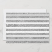 Invitation Quinceanera Party avec photo - Silver Royal Blue (Dos)