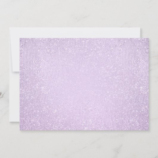 Invitation Quinceanera Party Lavender Parties scintillant Loo (Dos)