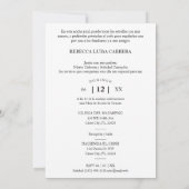 Invitation Quinceañera Photo Classic Chic Typography Script (Dos)