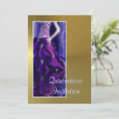 Invitation Quinceañera Quinceanera (Debout devant)