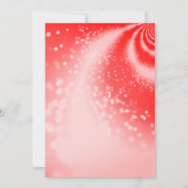 Invitation Quinceañera Red Gown et Fleurs (Dos)