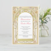 Invitation Quinceañera rétro vinage en espagnol (Debout devant)