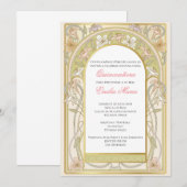 Invitation Quinceañera rétro vinage en espagnol (Devant / Derrière)