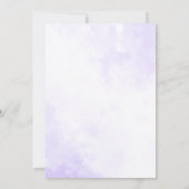 Invitation Quinceañera Robe Florale violette 15e anniversaire (Dos)