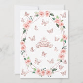 Invitation Quinceañera rose et or (Dos)