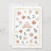 Invitation Quinceañera rose et Rose (Dos)