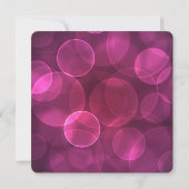 Invitation Quinceanera rose et verte (Dos)