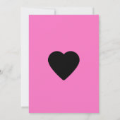 Invitation quinceañera rose noir et crème (Dos)