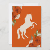 Invitation Quinceanera Rose orange Western Charro (Dos)