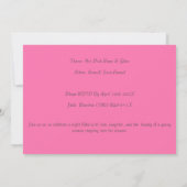 Invitation Quinceañera rose rose simple (Dos)
