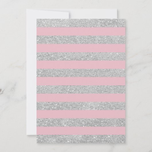 Invitation Quinceanera rose vif (Dos)