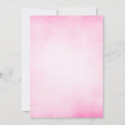 Invitation Quinceanera rose vintage fête d'anniversaire (Dos)