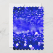 Invitation Quinceañera Royal Bleu et Merci or (Dos)