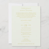 Invitation Quinceañera Spanish Yellow & Gold Romantic Swan (Dos)