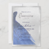 Invitation Quinceañera, Sparkle Gown, Navy Blue (Dos)