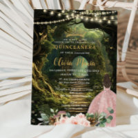 Quinceañera Sweet 16 Forêt Enchantée Blush Floral