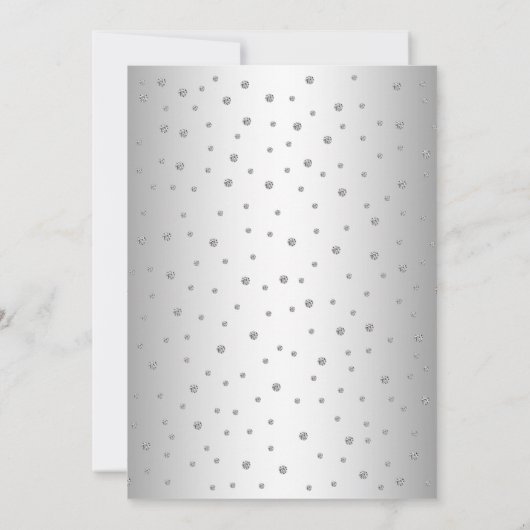 Invitation Quinceanera turquoise et élégante (Dos)