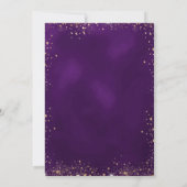 Invitation Quinceanera violet or parties scintillant ballons  (Dos)