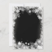 Invitation Quinceanera Winter Wonderland Snowflake (Dos)