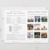 Invitation Quinn Script Bridal Shower Game and Menu Booklet (Dos)