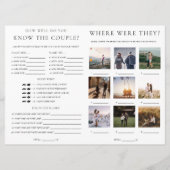 Invitation Quinn Script Bridal Shower Game Booklet (Dos)