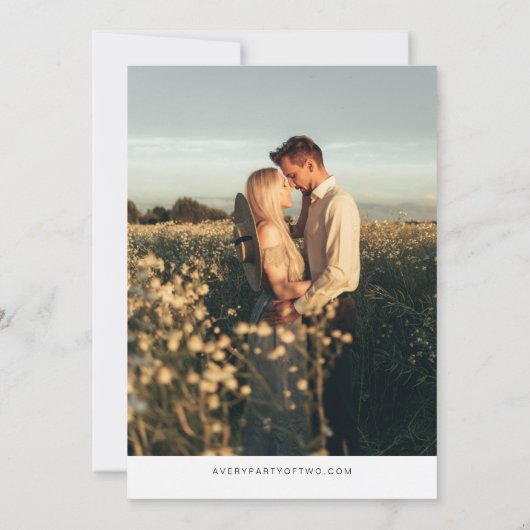 Invitation QUINN SUD DAKOTA Blush Map Photo Enregistrer la da (Dos)