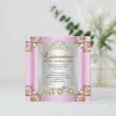 Invitation Quinze Ans Anniversaire Fée Rose (Debout devant)