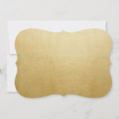 Invitation Quinze ans écriture or (Dos)