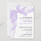 Invitation Quinze ans pourpre (Devant)